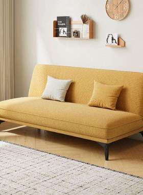 折叠一体沙发床灯芯绒复古坐卧两用书房小户型客厅多功能沙发家用
