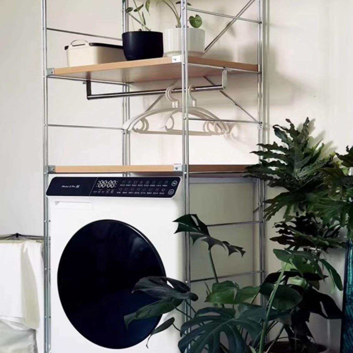 洗衣机上方置物架落地多层阳台储物架猫砂盆置物架卫生间收纳架