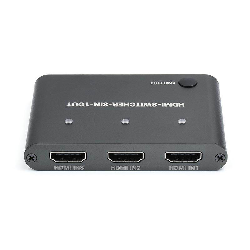 HDMI切换器三路HDMI4K高清转换器按键切换三进一出
