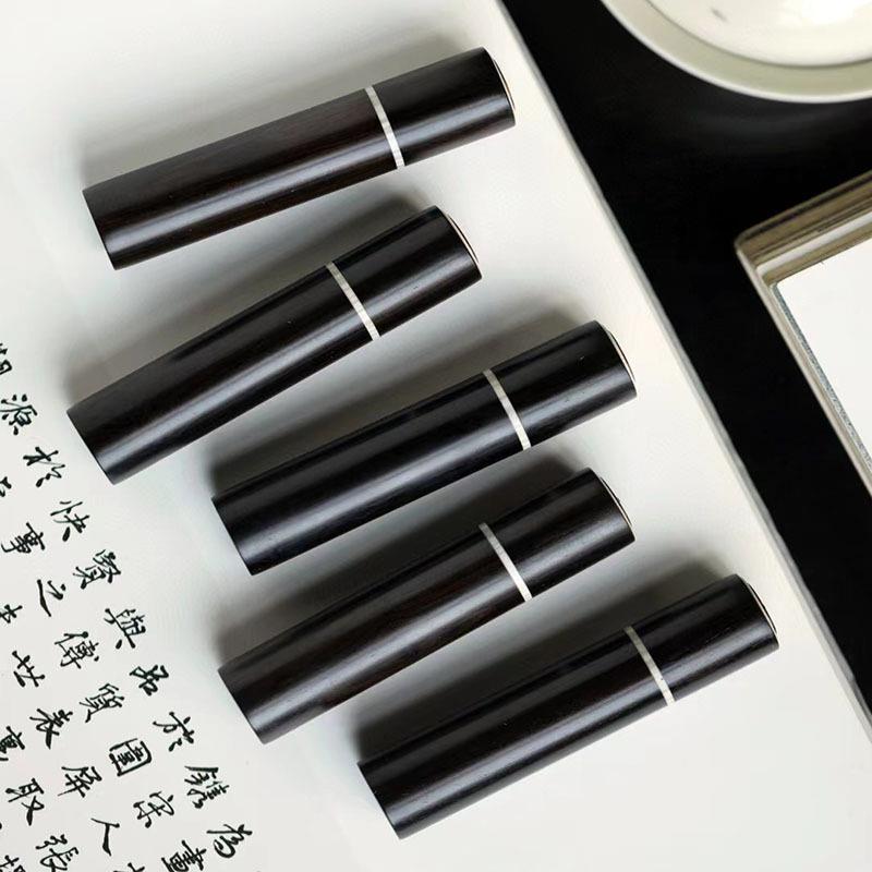 紫光檀嵌鹿角牙签筒家用个性创意便携随身牙签筒牙签罐牙签收纳盒