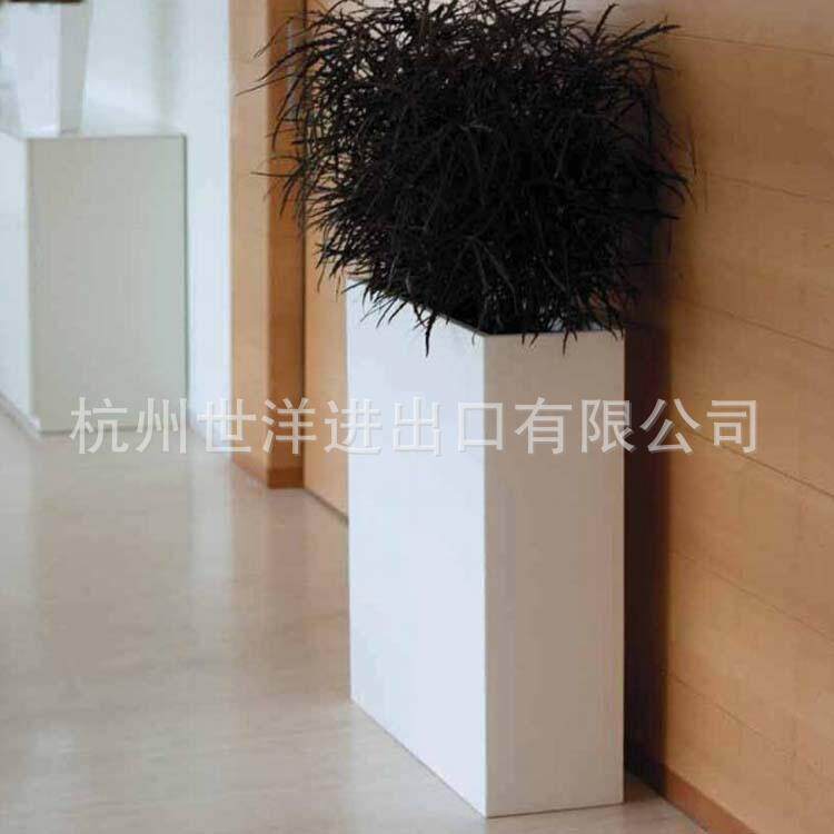 玻璃钢花盆商场美陈方形组合花箱组合花钵