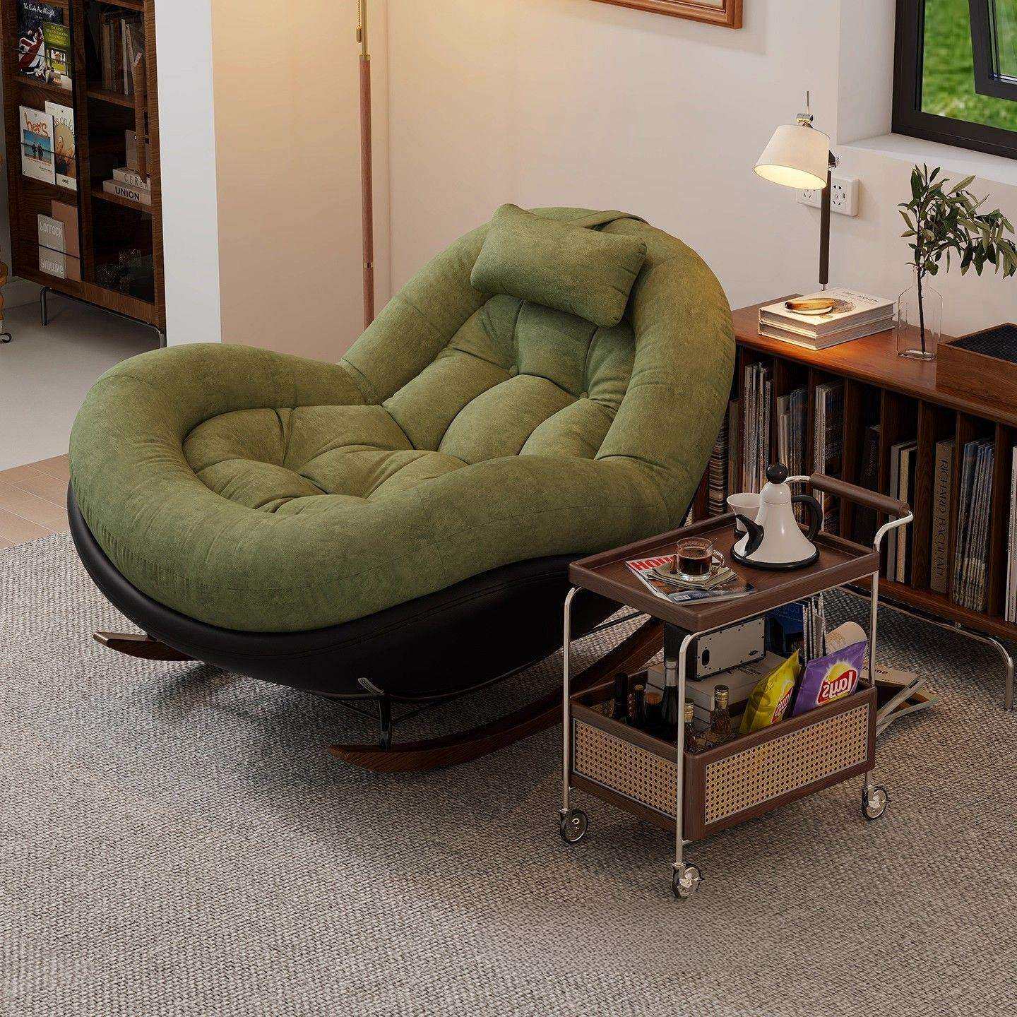 复古摇椅大人躺椅家用阳台休闲单人客厅2026新款懒人摇摇椅沙发椅