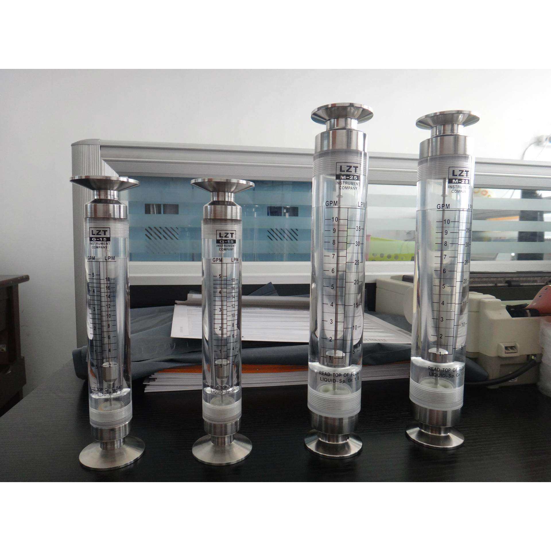 余姚远大仪表直销有机玻璃管道不锈钢快装卡盘连接方便美观