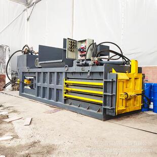 30吨的废铁打包机麦糠粉碎存储机小型压缩打包机