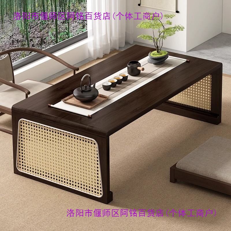 免安装折叠桌中式炕桌辅导班培训桌子围棋书法坐地矮桌榻榻米炕几