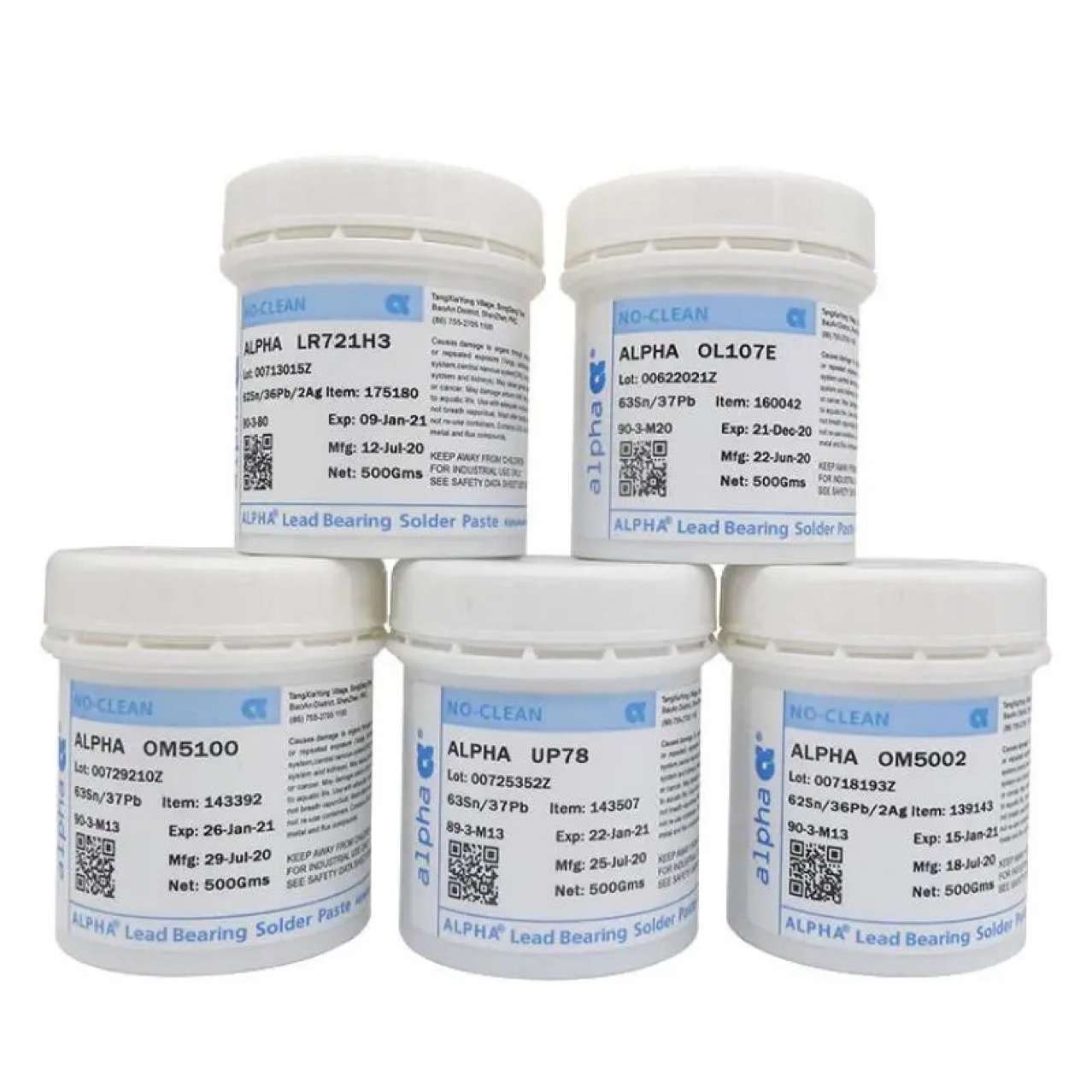 焊锡丝爱法63Sn37Pb免清洗阿尔法UP78有铅中温锡膏锡浆500克