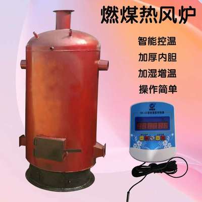 花卉大棚育苗增温燃煤采暖炉 冬季养殖场育雏电子控温热风炉