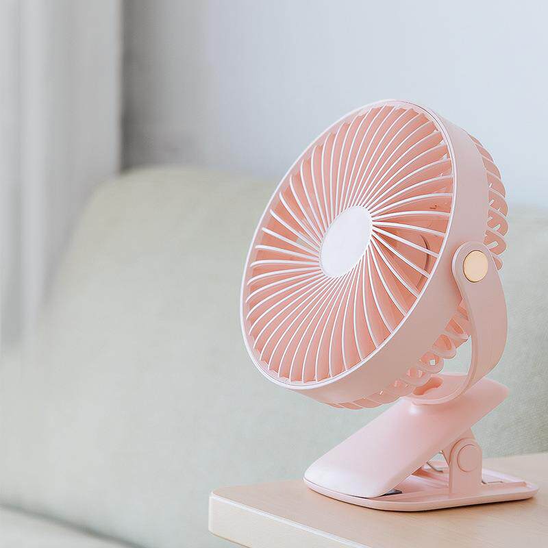 夹子小风扇USB便携学生宿舍办公室婴儿车大风力充电静音静音风王