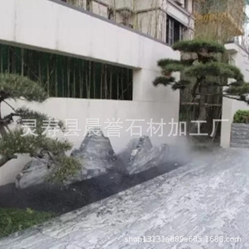 厂家出售现货 雪浪石 景石组合 大型观景石 山水组合石切片石造景