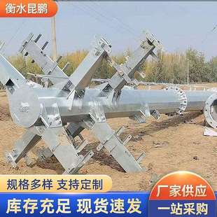 电力钢管杆热镀锌防腐高压输电线路塔杆工程用钢结构钢杆设计安装