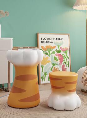 xyt猫爪茶几大型落地摆件客厅电视柜沙发旁边几家居饰品乔迁新居