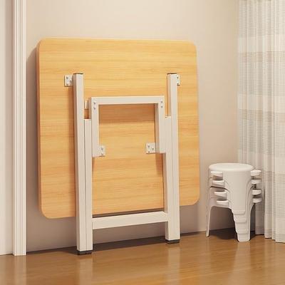 匠堂折叠桌子简易出租屋餐桌家用便携式吃饭饭桌圆桌摆摊户外