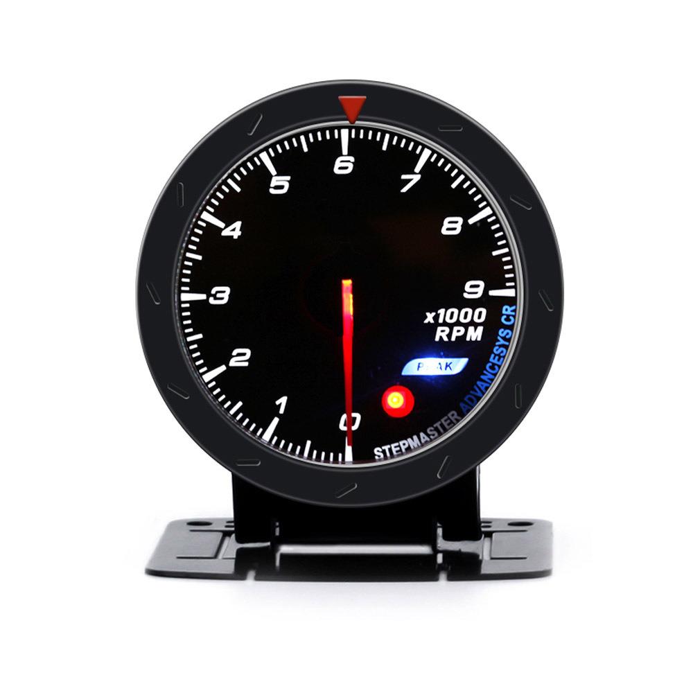 款改装车通用款转速仪表12V60mm0~9000RPM黑面转速仪表
