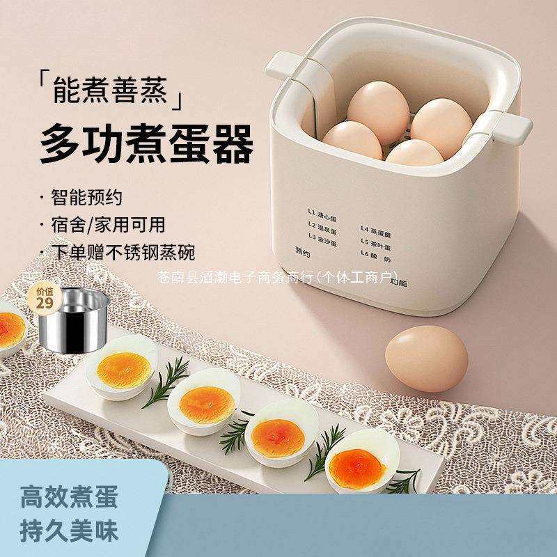 德国2025新款煮蛋器家用宿舍小型多功能煮鸡蛋神器定时预约蒸蛋器