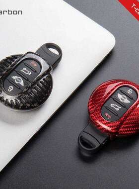 适用于宝马迷你MINI碳纤维钥匙壳玻璃纤维miniF56F55F54保护套