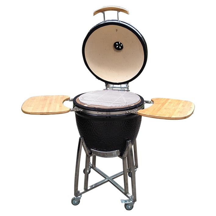 23寸户外花园聚会陶瓷烧烤炉绿蛋kamadoceramicbbqgrill