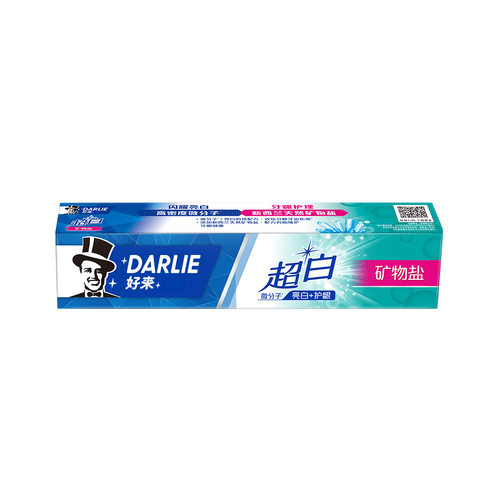 DARLIE好来(原黑人)牙膏超白矿物盐清洁去牙渍薄荷清新口气护龈