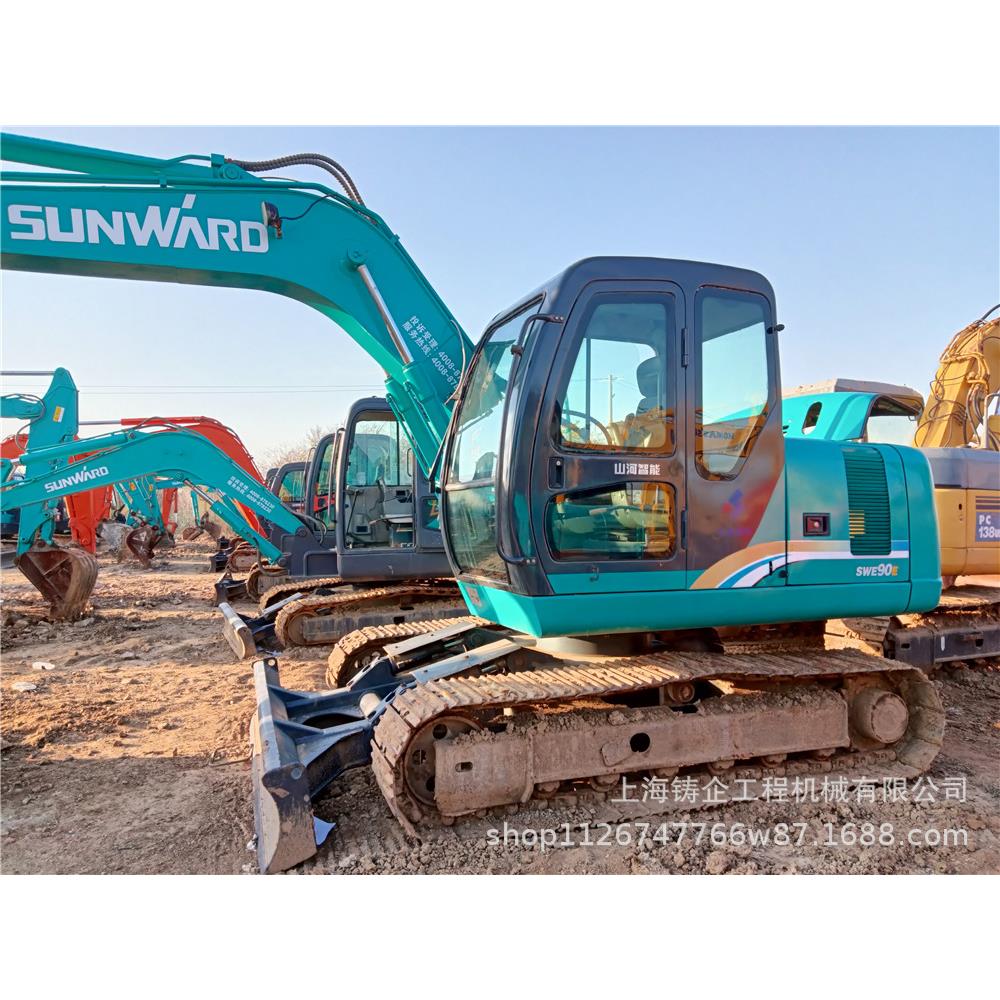 热销山河智能Sunward挖掘机SWE90E挖机9吨钩机液压履带挖掘机械