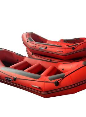 智拓防汛便式橙色救生浮船垂钓携冲浪漂艇低阻力浮多人漂流船