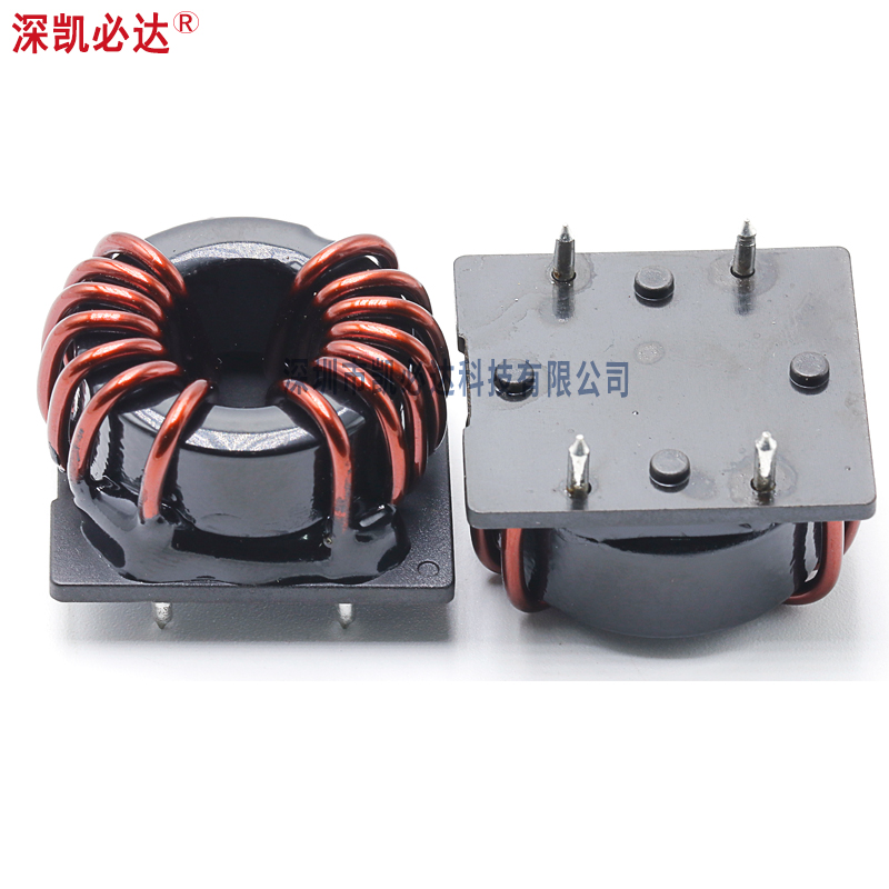 大电流共模电感100uH 200uH带底座J新能源大功率电源滤波电感线圈