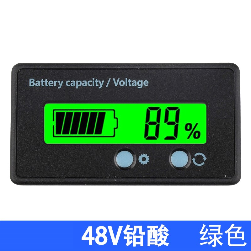 锂电池电量显示器铅酸电瓶剩余电量百分比电量表I12V24V48V60V72V