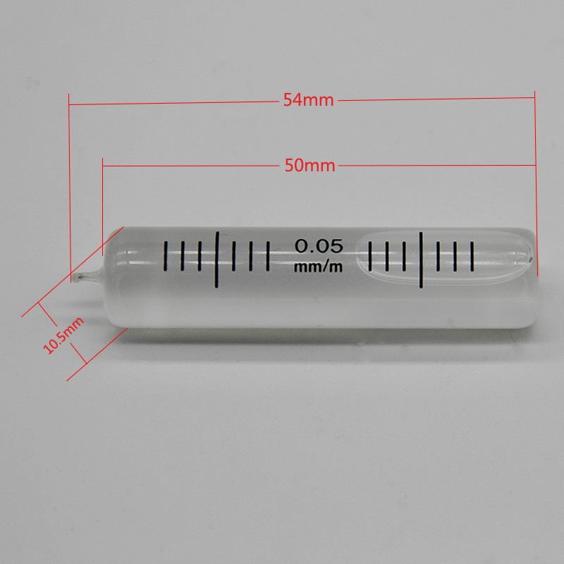 玻璃长水准泡高精度经纬仪0.05秒水准气泡水准仪便V携圆柱水平泡