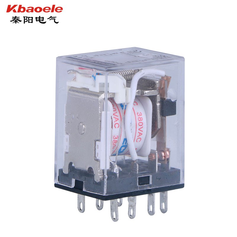 HH52PL小型中间继电器/小型继电器DC12V 24V AC220V带灯 8脚