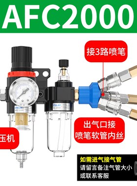 气源干燥器AFC2000油水分离器过滤器带自动排水空压机冷干机过滤