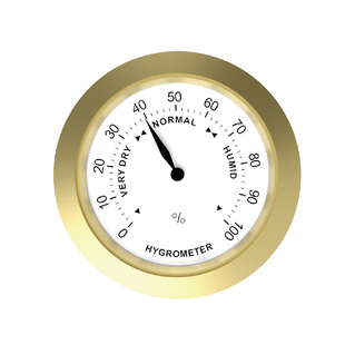 迷你车载温湿度计汽车内测量精准车用温度表冰箱机械测温27 37MM