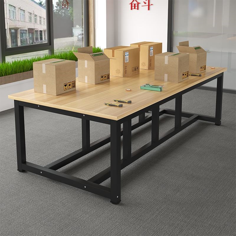 大桌子工作e台裁剪台打包台车间包装台电子厂流水线操作检验台桌