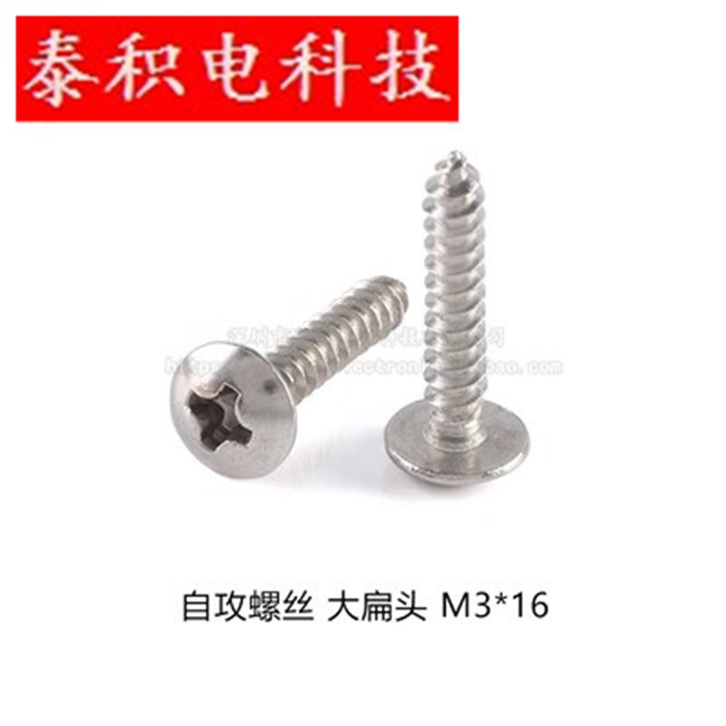 大扁头自攻螺丝正宗304不锈钢  伞型螺钉 M3*6 8 12 16 20 25