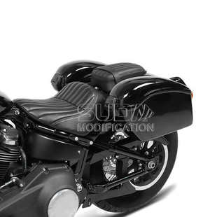 ABS摩托车侧边箱太子车挂箱电动踏板车弯梁车旅行箱带灯改装通用