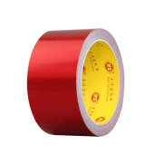 红色铝箔耐高温胶带密封防水防火补漏锡箔纸胶厚0.06MM