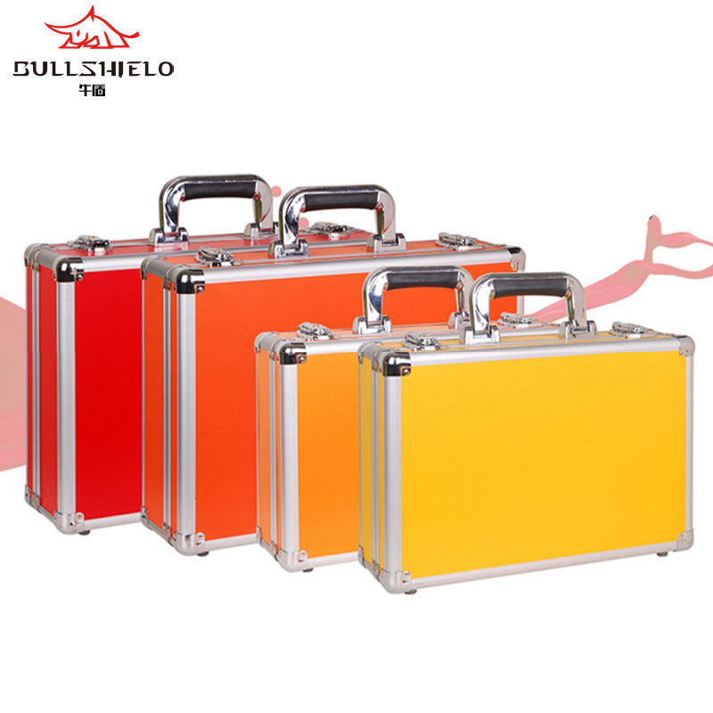 工厂直发定制铝合金手提工具箱大号铝合金收纳密码减震展示箱文件