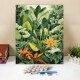 数字油画diy手工填充热带雨林绿植治愈画客厅卧室手绘涂色油彩画