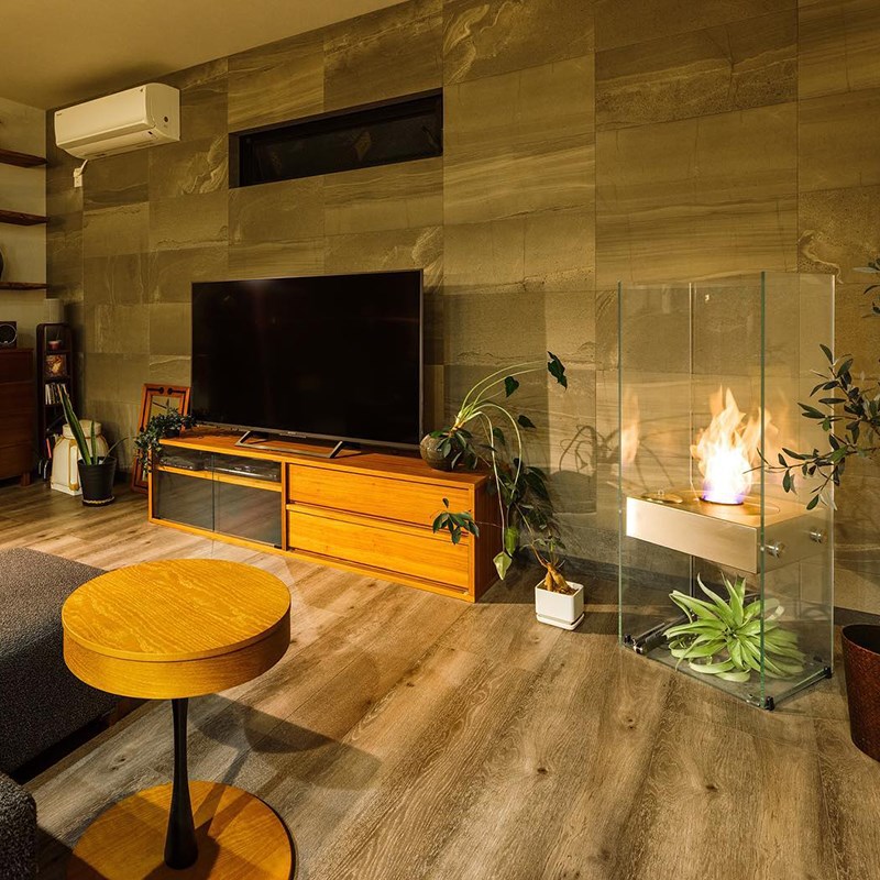 北欧艺术壁炉户外真火焰酒精壁炉家用装饰别墅客厅取暖器室内欧式