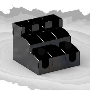 贝匠家用饮水机一次性纸杯架取杯器奶茶店吧台分杯架桌面吸管收纳