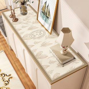 简约皮革餐边柜桌垫鞋 柜垫电视柜桌布床头柜防脏尘桌面保护台面垫