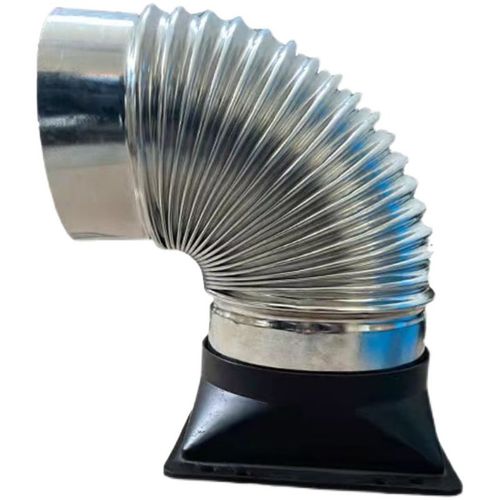 家用油烟机排烟管弯头抽油烟机150弯头160止逆阀配件180镀锌弯头