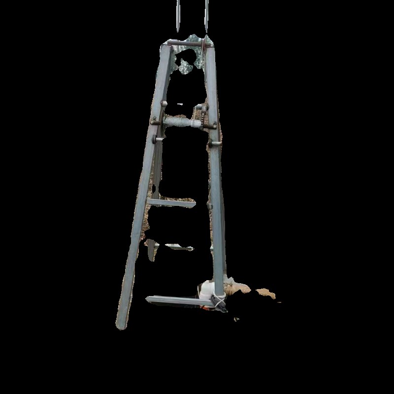 农用浇地可折叠潜水泵井架子手摇式拔泵水井支架镀铁辘轳打捞神器