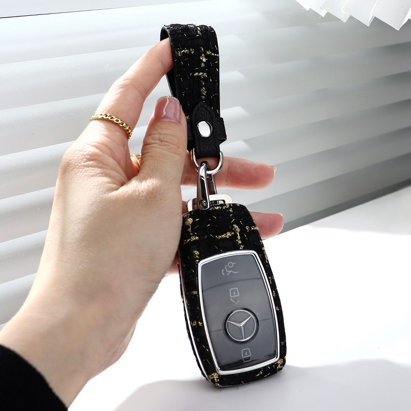 适用于奔驰e300l c260l glc gle350 gls450 a200女glb车gla钥匙套