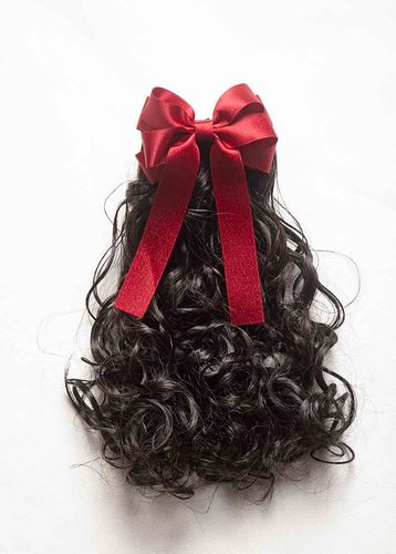 儿童假发头饰公主造型假卷发女童可爱长卷发新款小孩自然马尾发夹