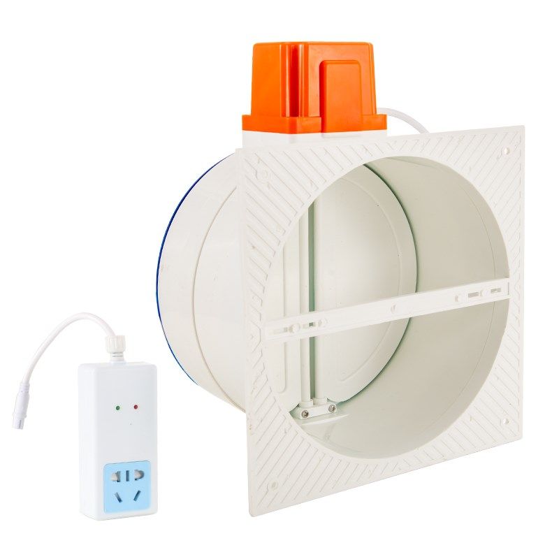 全自动智能200pvc管道油烟机止回阀厨房专用公共烟道止逆阀防烟宝