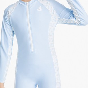 安奈儿童装男童女童连体泳衣裤套装2023夏季新款长袖防晒保守弹力