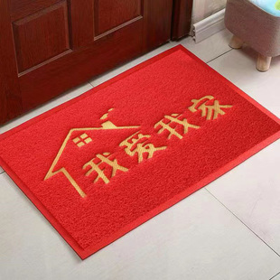 丝圈广告地垫入户酒店迎宾地毯欢迎光临印logo广告pvc丝圈地垫