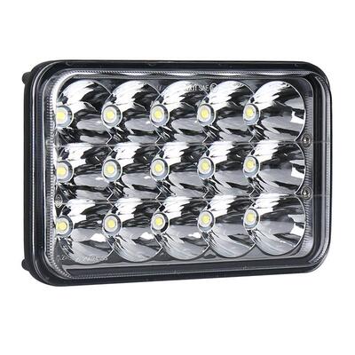 直销5寸LED方灯45W远近光一体4X65X6卡车越野车改装前大灯