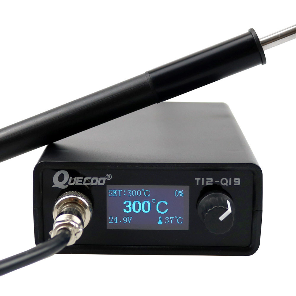 T12-Q19焊台1.3英寸显示屏配P9手柄电烙铁AC/DC通用
