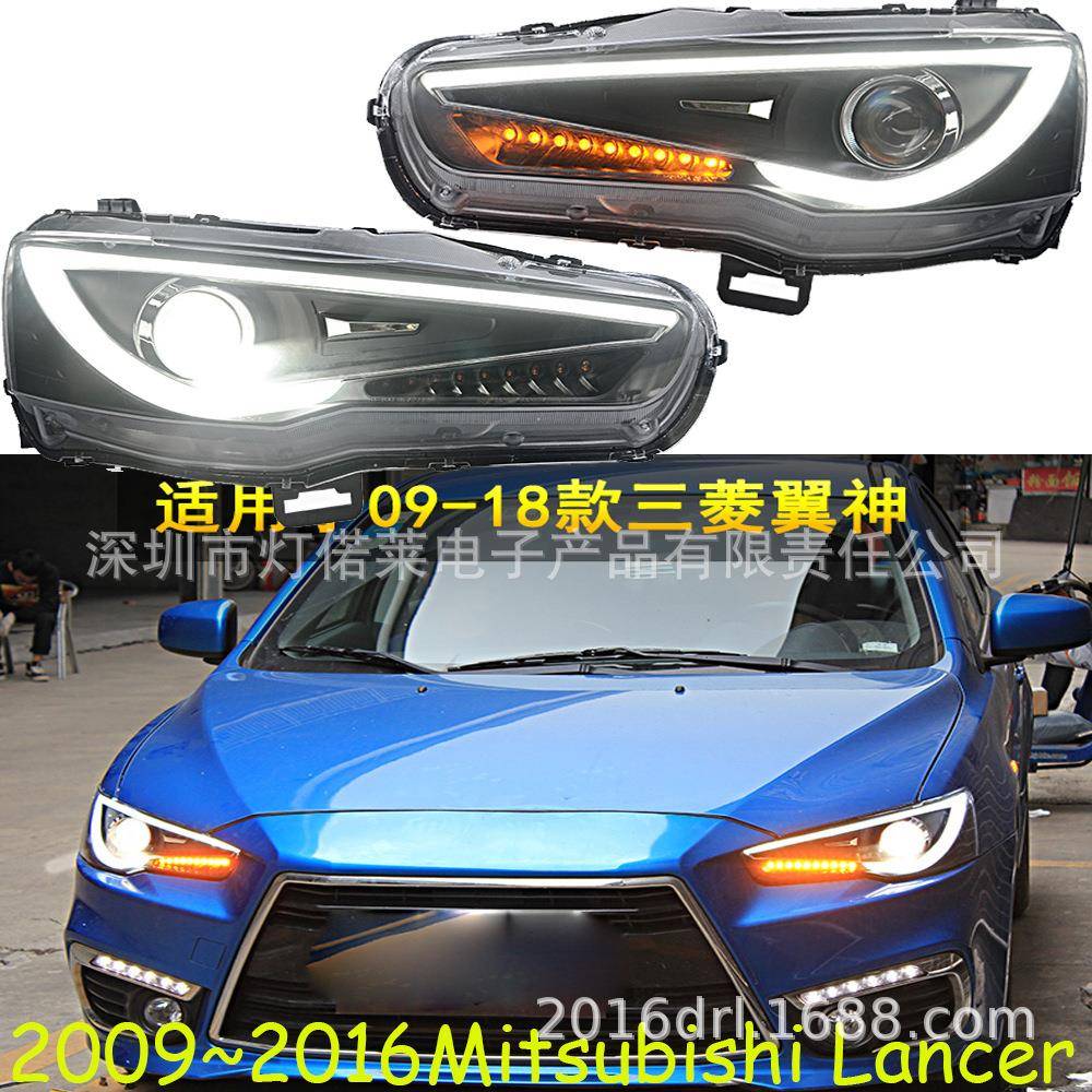 2008~2016款翼神大灯前照灯LED日行灯HID氙气灯lancerheadlight