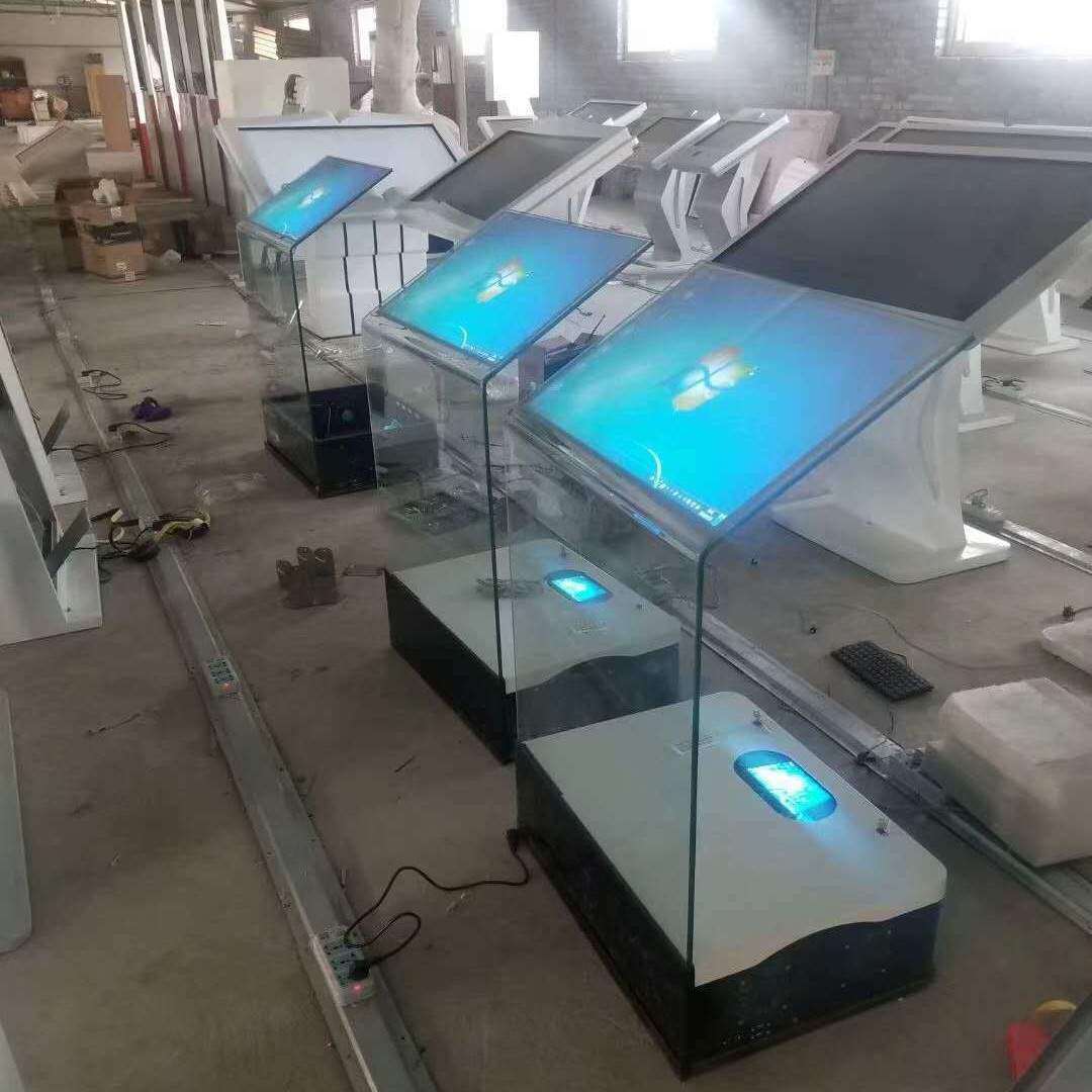 多点触摸讲台透明触控全息纳米水晶讲台悬浮成像空凌触摸一体机