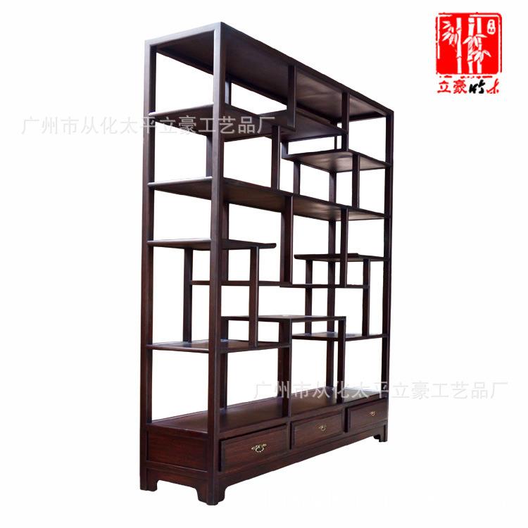 立豪竹木家具厂竹木博古架楠新中式竹多宝阁竹制家具楠竹茶架